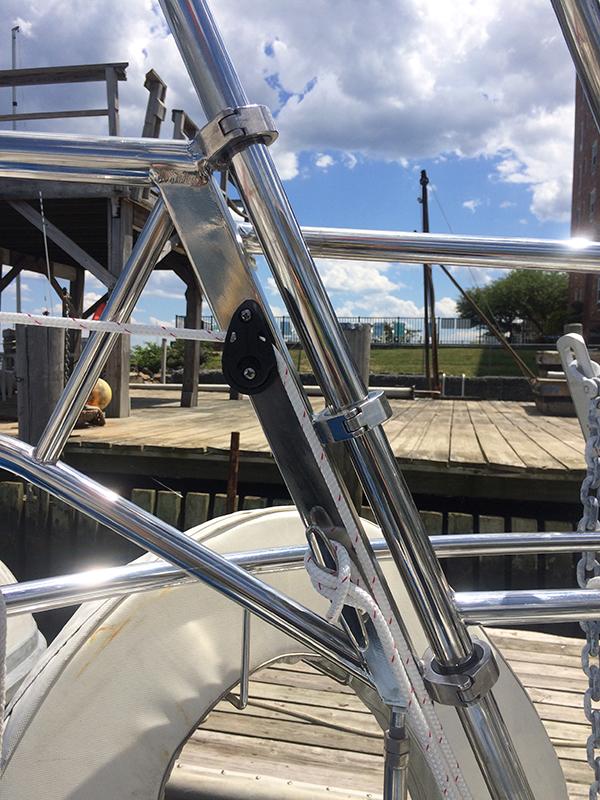 No-weld Davit Mounting